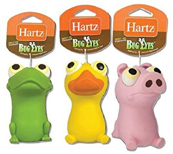 Hartz bug eyes hot sale squeak dog toy