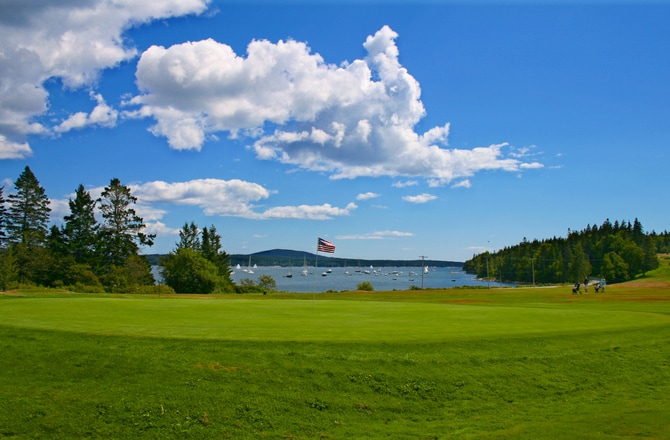 Golf course in Maine