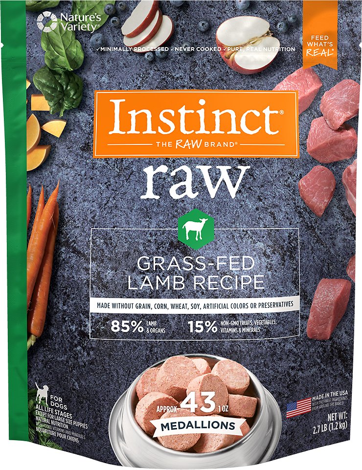is frozen raw dog food safe