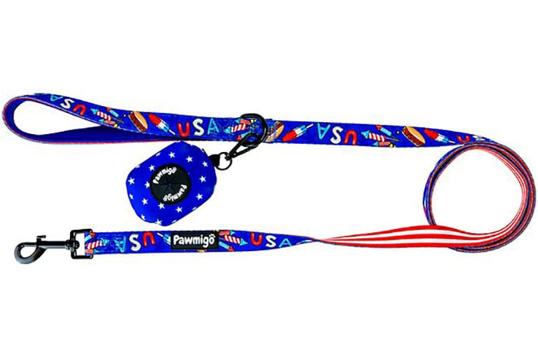 4th of July Dog Outfits - leash