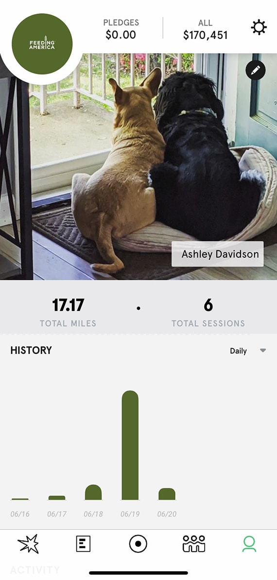 Dog walk shop tracking app