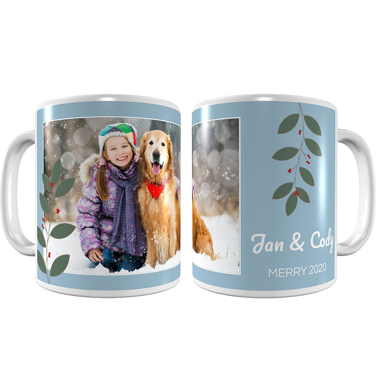personalized gifts for dog lovers - custom coffee mug with pet photos