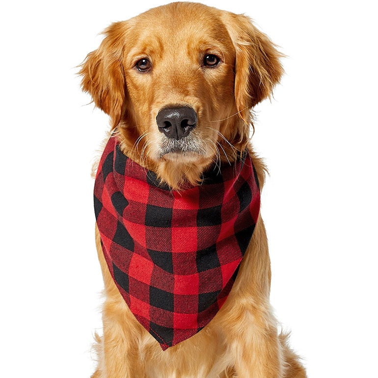 Buffalo Plaid Dog Bandana Pet Neckwear Pet Supplies