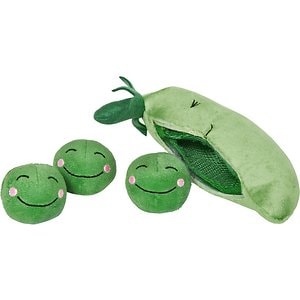 Frisco Plush Squeaking 2-in-1 Tearable Peapod and Peas