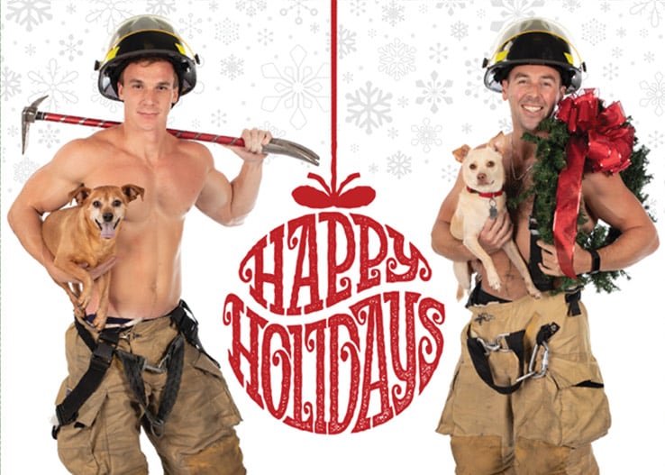Hunky Holiday Cards