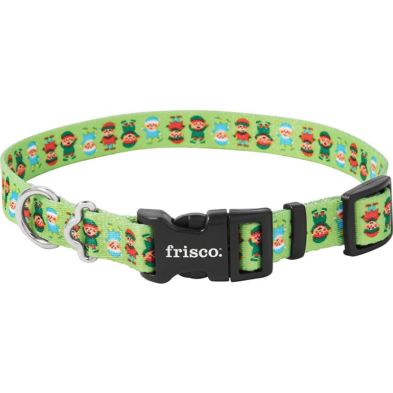 Frisco Santa's Elves Polyester Dog Collar