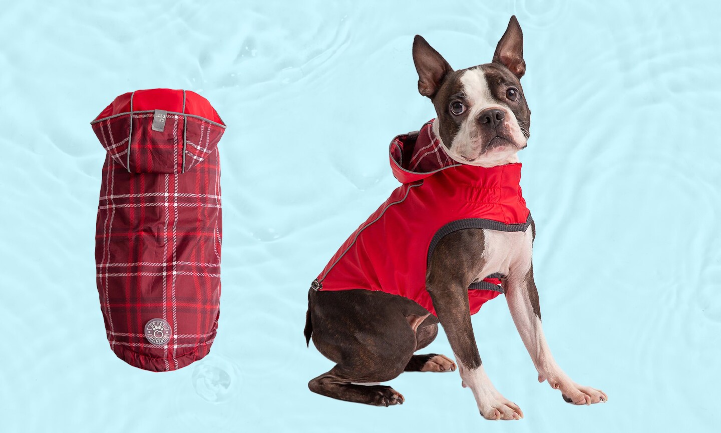 GF Pet Reversible Dog Raincoat