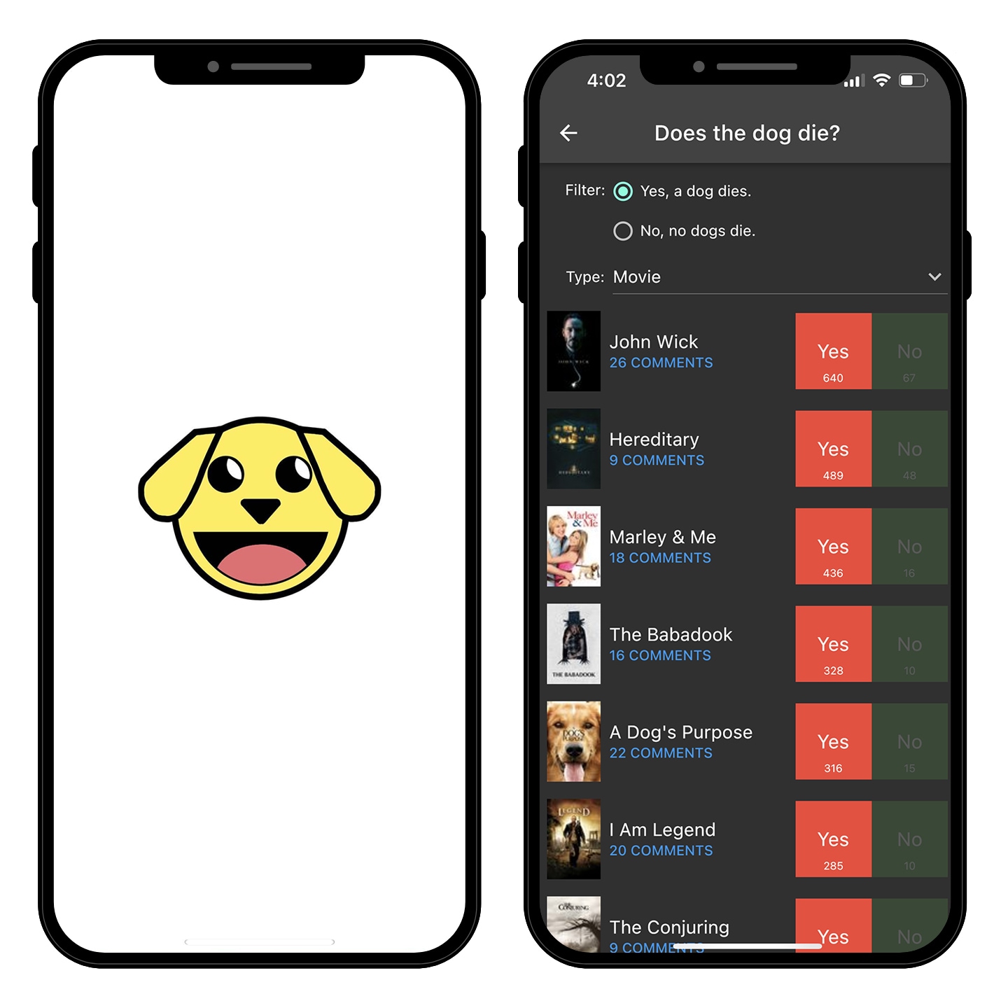 DoesTheDogDie app