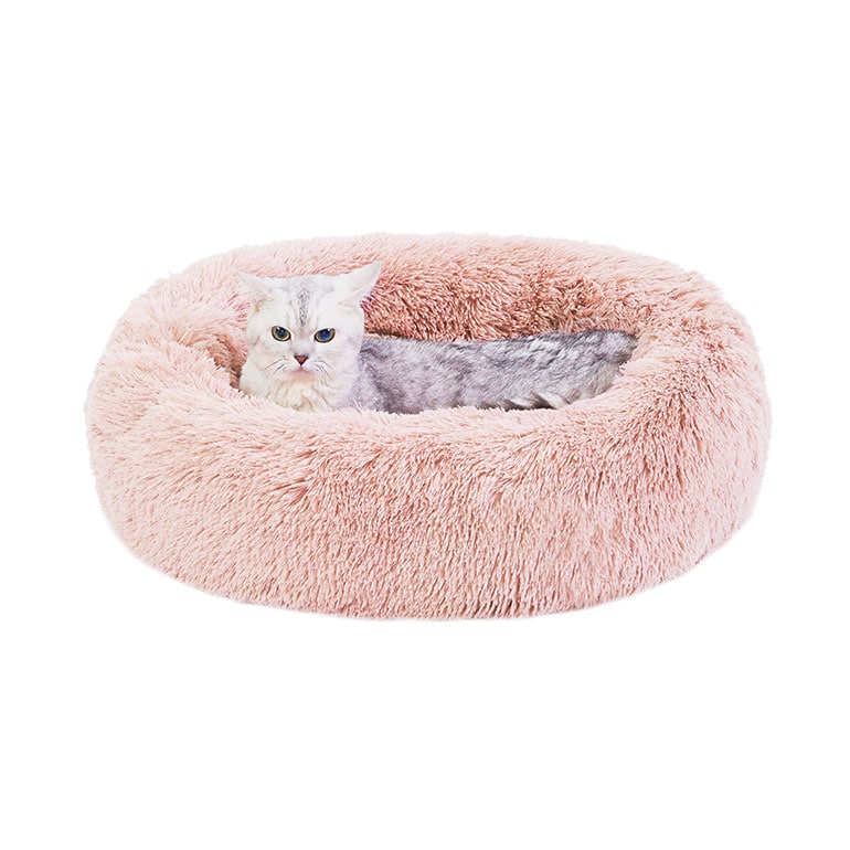 Best Friends by Sheri The Original Calming Shag Fur Donut Cuddler Cat Bed