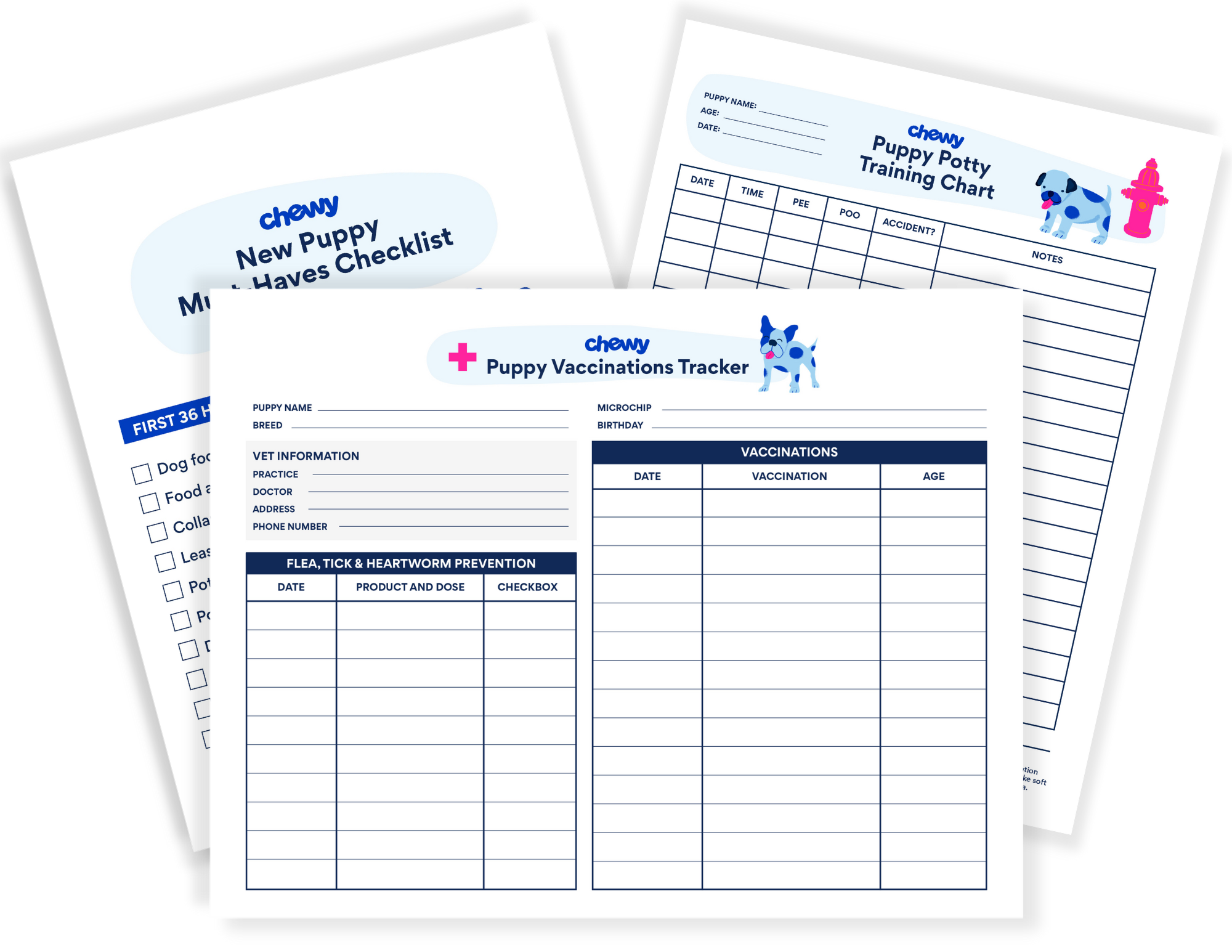 new-puppy-printables-checklists-trackers-and-more-bechewy