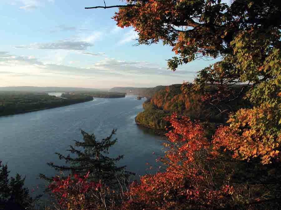Photo of a view at Effigy Mounds National Monument