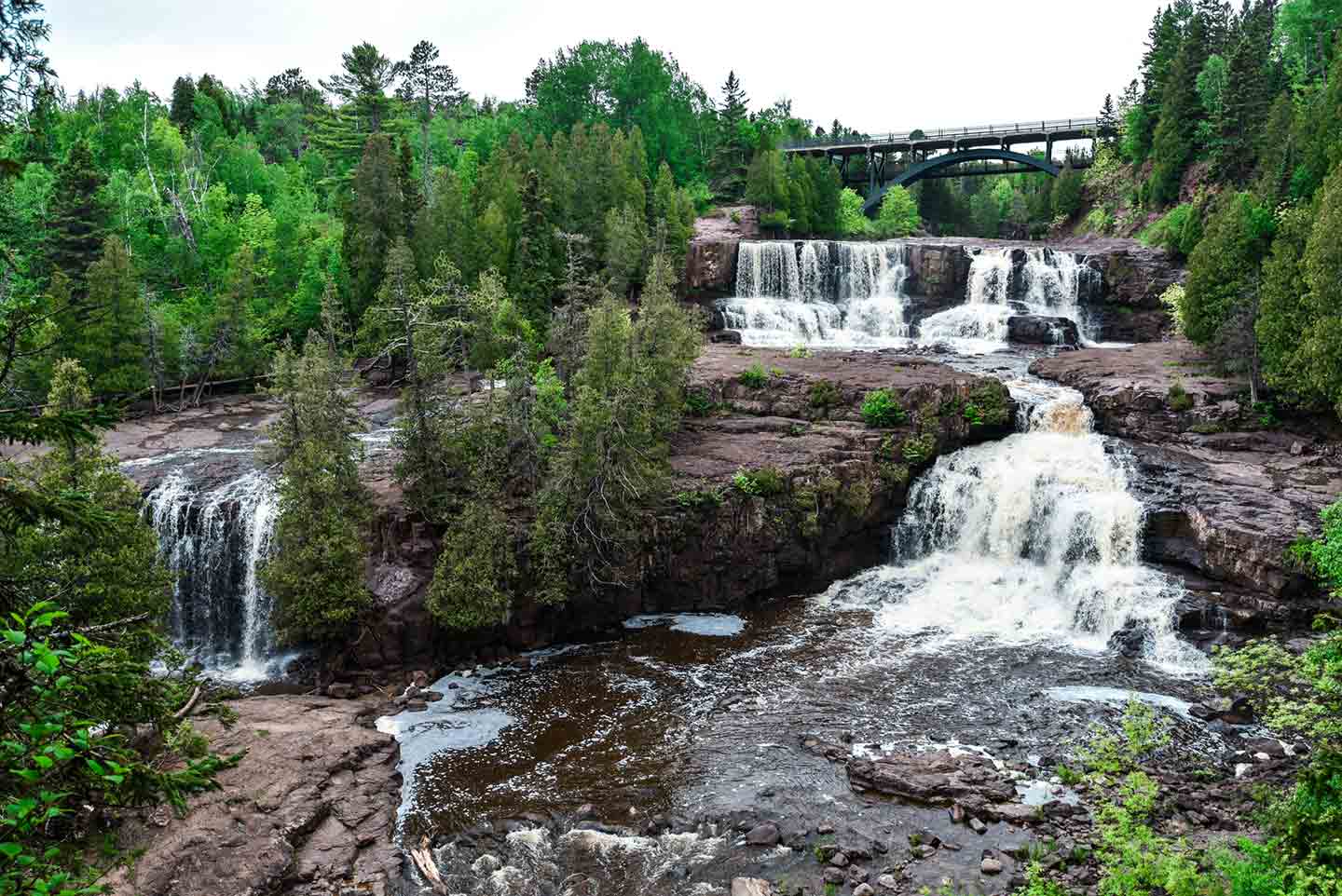Photo of waterfalls at Gooseberry Falls State Park