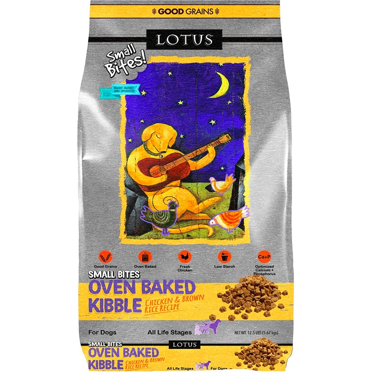Lotus Oven-Baked Small Bites Good Grains Chicken Recipe Dry Dog Food