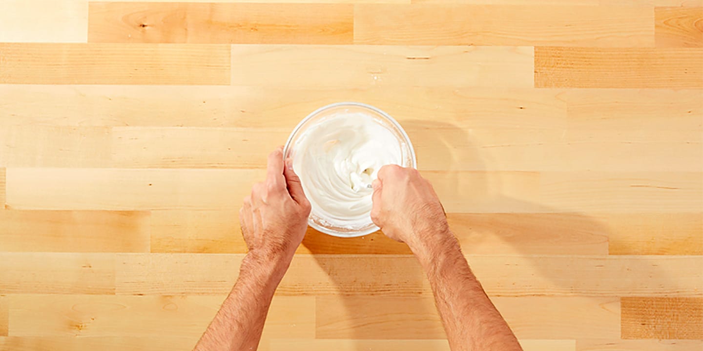 Add in milk and stir.